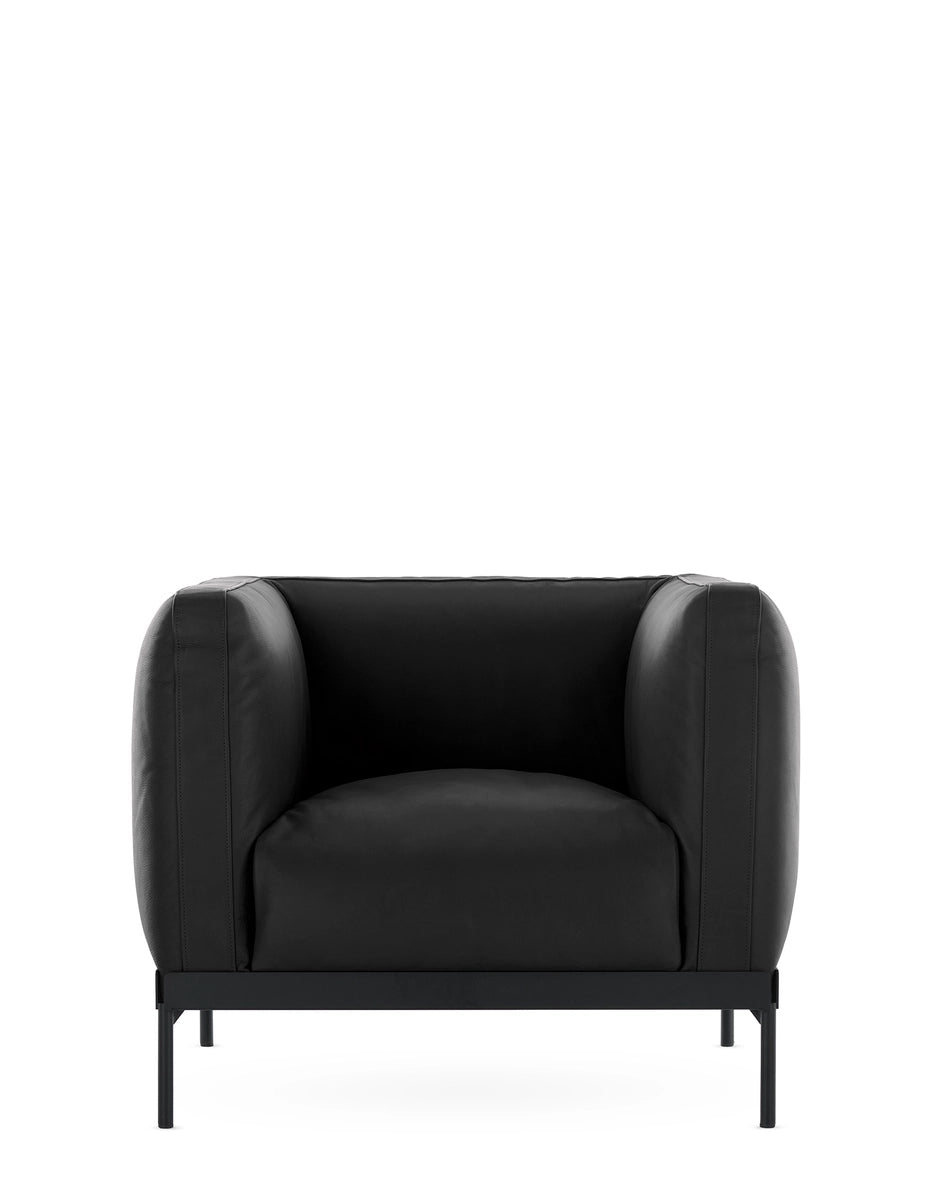 Asia leather armchair