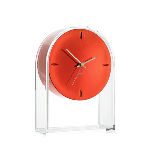 Air Du Temps Clock Metal clock Kartell Crystal Red 