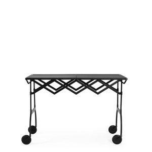 Battista Folding Table Carts / Trolleys Kartell Matte Black 