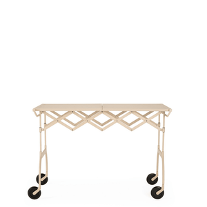 Battista Folding Table Carts / Trolleys Kartell Matte Cream 