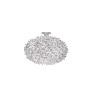 Bloom Ceiling/Wall Lamp wall / ceiling lamps Kartell Large: C1 Transparent Crystal 