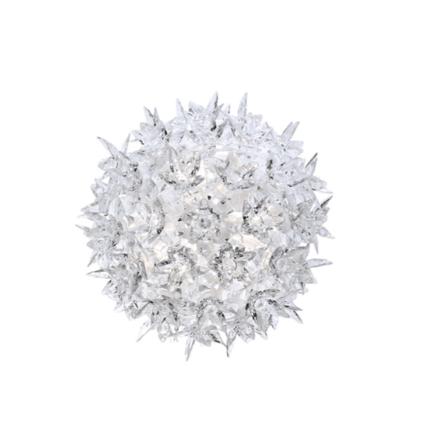Bloom Ceiling/Wall Lamp wall / ceiling lamps Kartell Small: CW2 Transparent Crystal