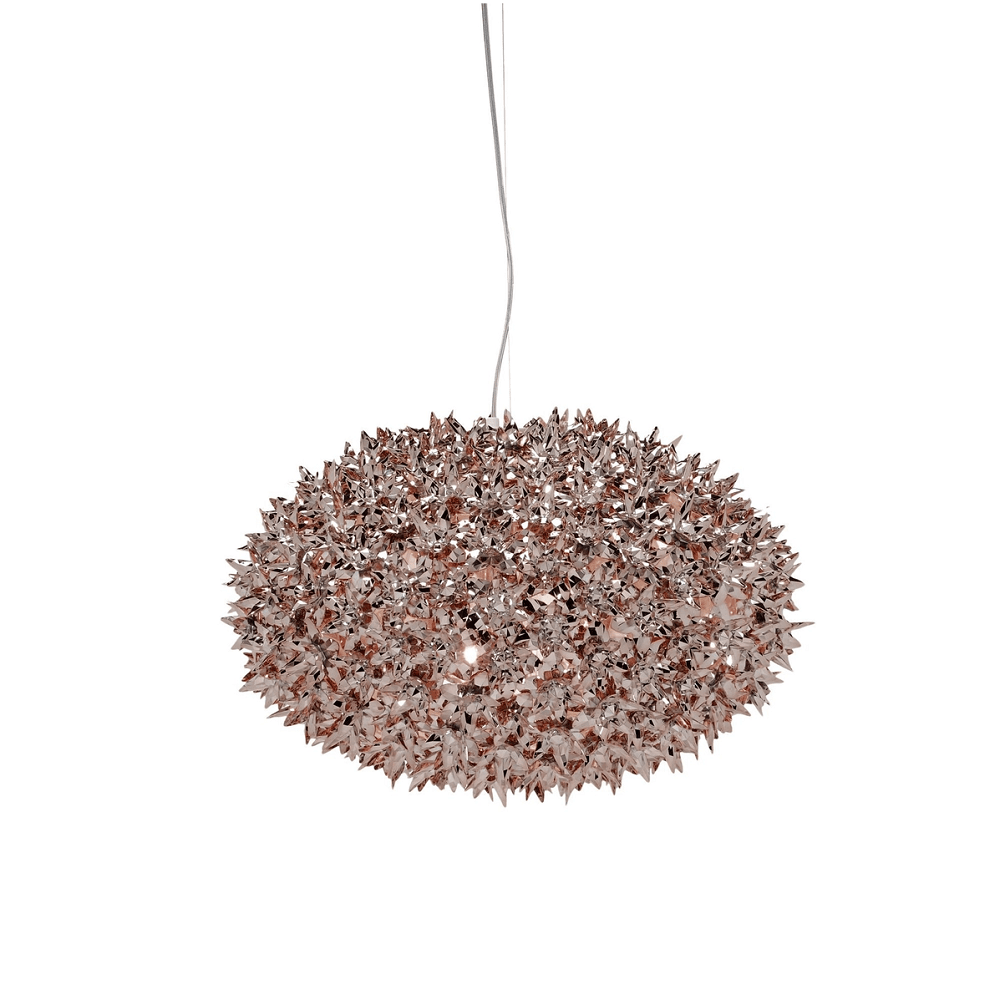 Bloom Round Suspension Lamp hanging lamps Kartell Medium - Metallic Bronze