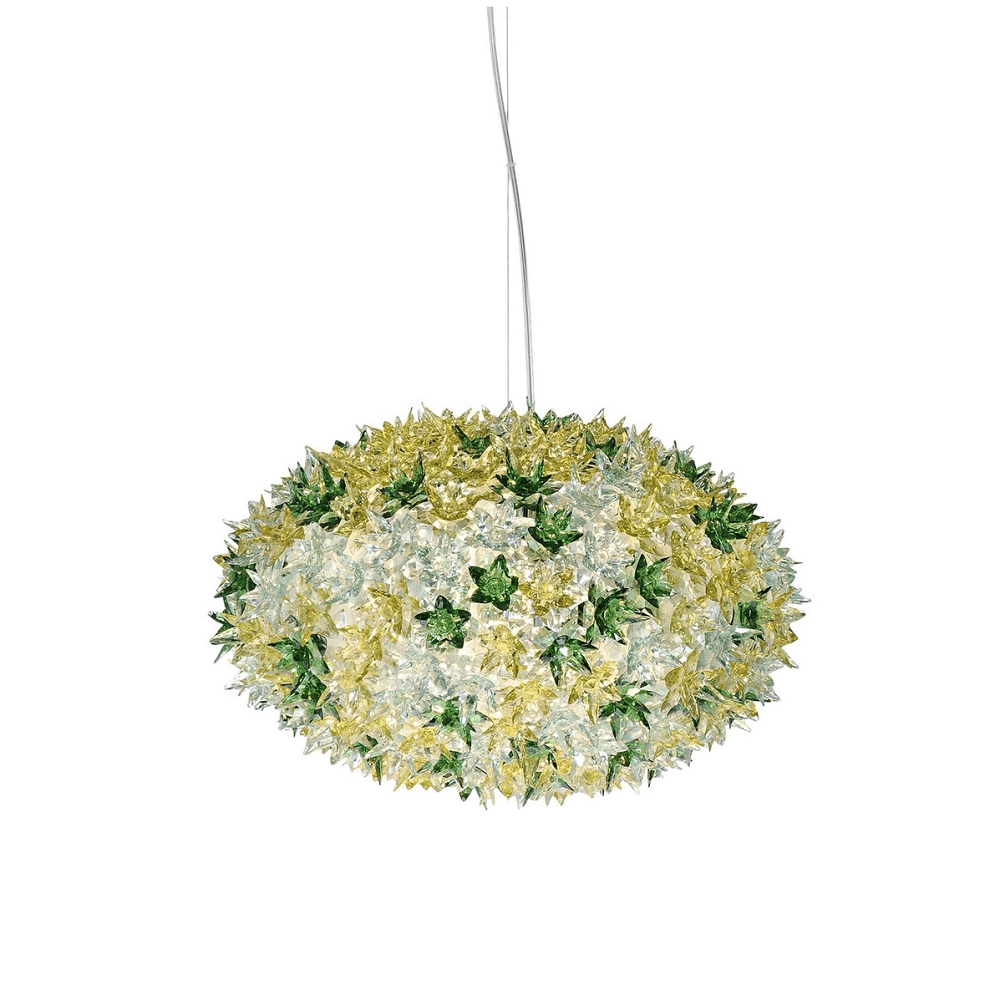 Bloom Round Suspension Lamp hanging lamps Kartell Medium - Transparent Mint