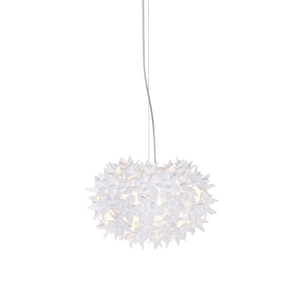 Bloom Round Suspension Lamp hanging lamps Kartell Small - Glossy White 