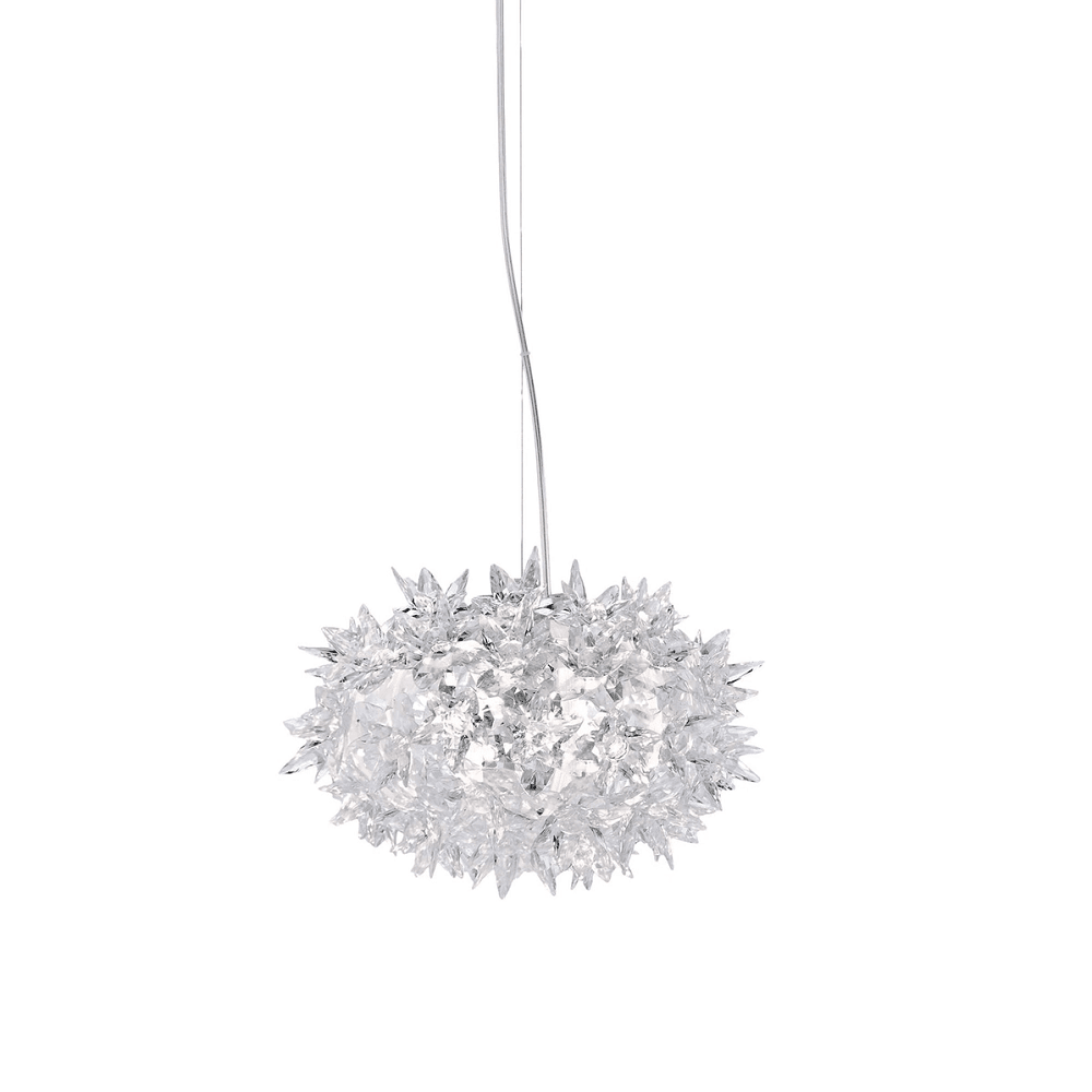 Bloom Round Suspension Lamp hanging lamps Kartell Small - Transparent Crystal