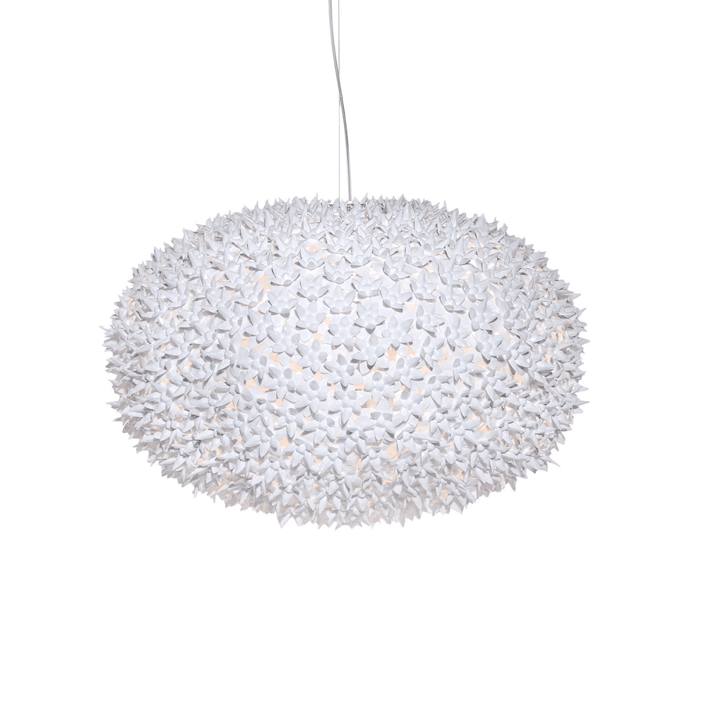 Bloom Round Suspension Lamp hanging lamps Kartell X-Large - Glossy White