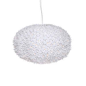 Bloom Round Suspension Lamp hanging lamps Kartell X-Large - Glossy White 
