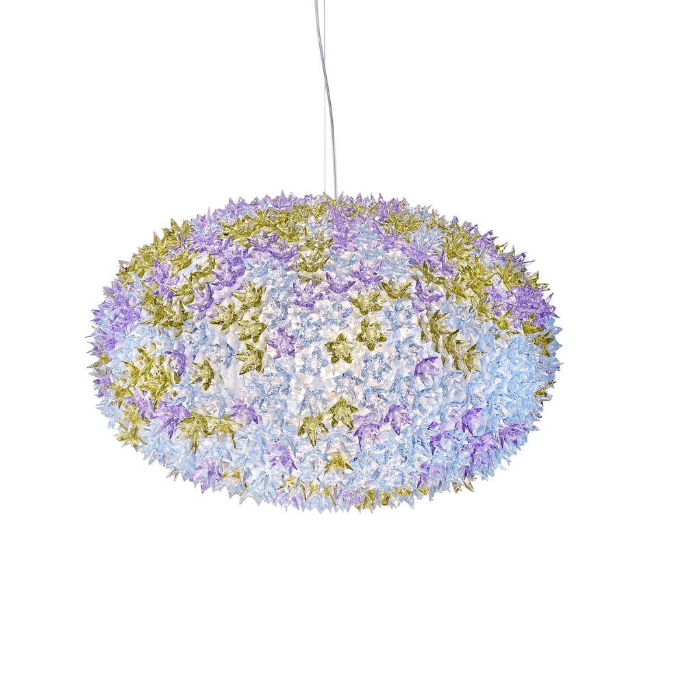 Bloom Round Suspension Lamp hanging lamps Kartell X-Large - Transparent Lavender