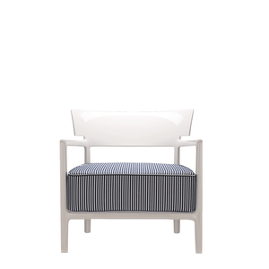Cara Outdoor Lounge Chair lounge chair Kartell Ivory - Blue Stripe 