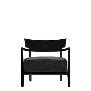 Cara Solid Lounge Chair lounge chair Kartell Black Anthracite 