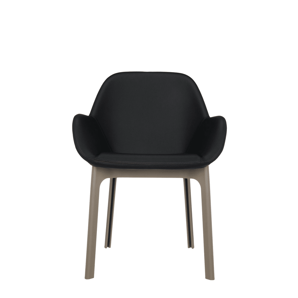 Clap Chair PVC Chairs Kartell Glossy Black Taupe