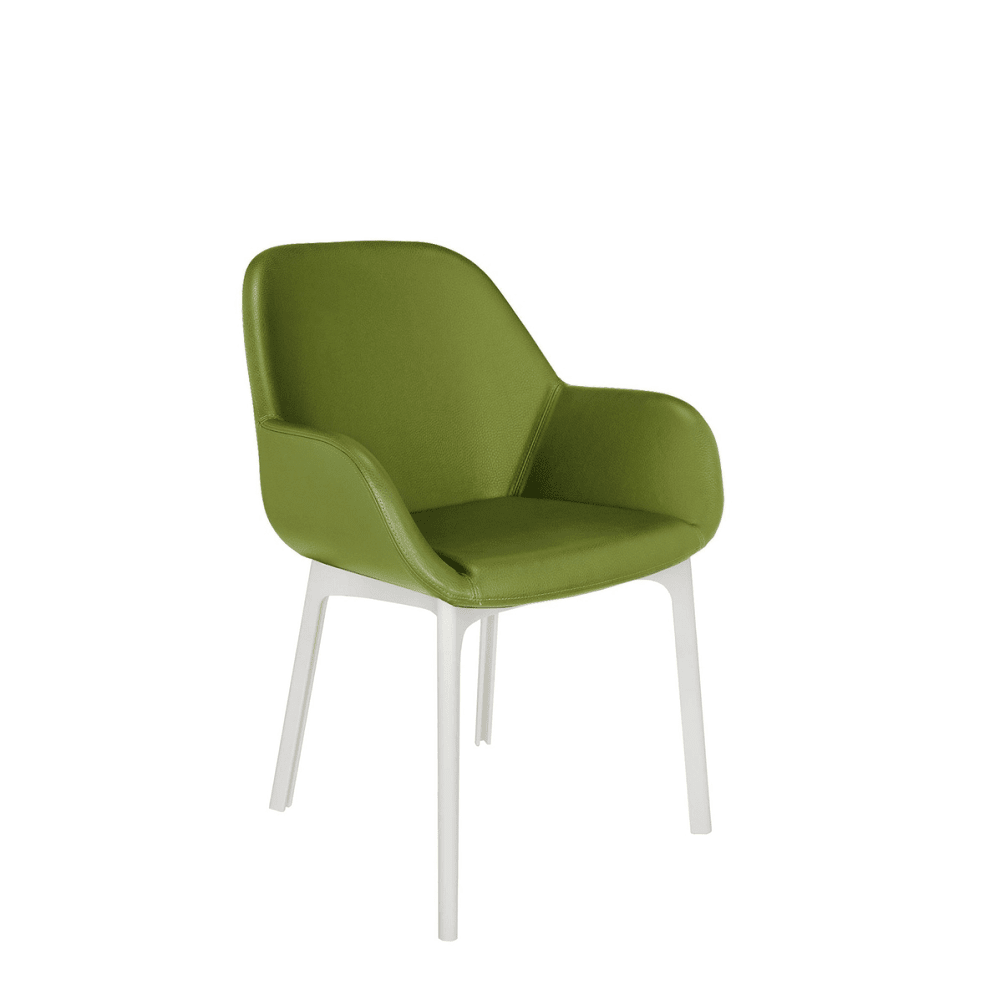 Clap Chair PVC Chairs Kartell Green White