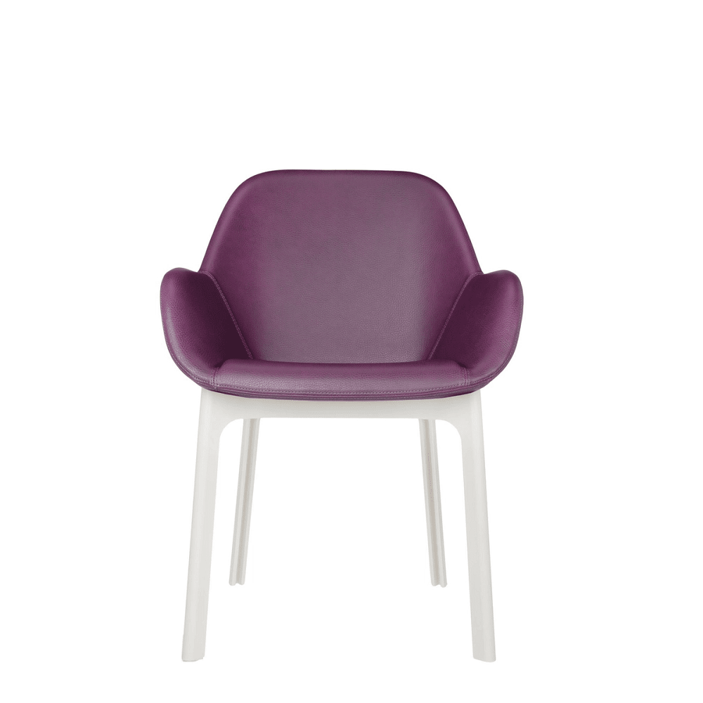 Clap Chair PVC Chairs Kartell Plum White