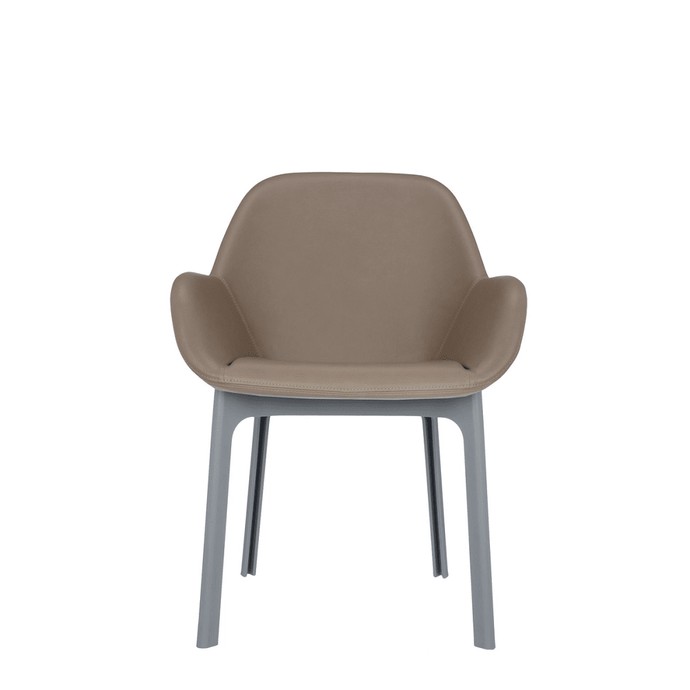 Clap Chair PVC Chairs Kartell Taupe Grey