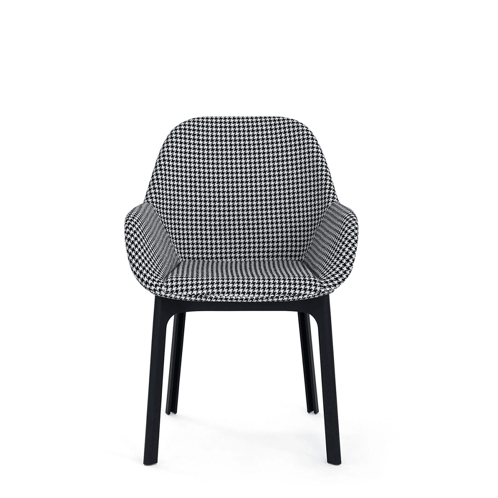 Clap Embossed Fabric Armchair Chairs Kartell Black/Black