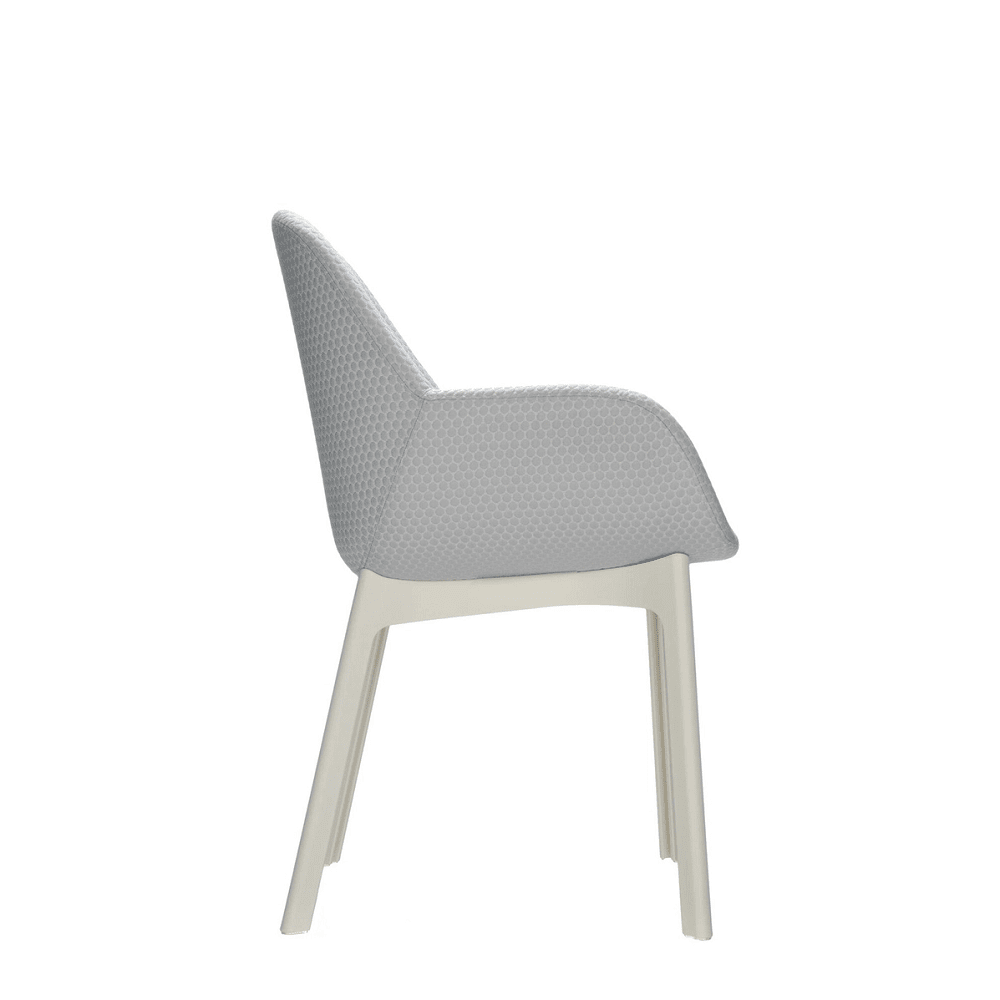 Clap Embossed Fabric Armchair Chairs Kartell