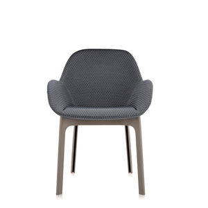 Clap Embossed Fabric Armchair Chairs Kartell Tortoise/Graphite 