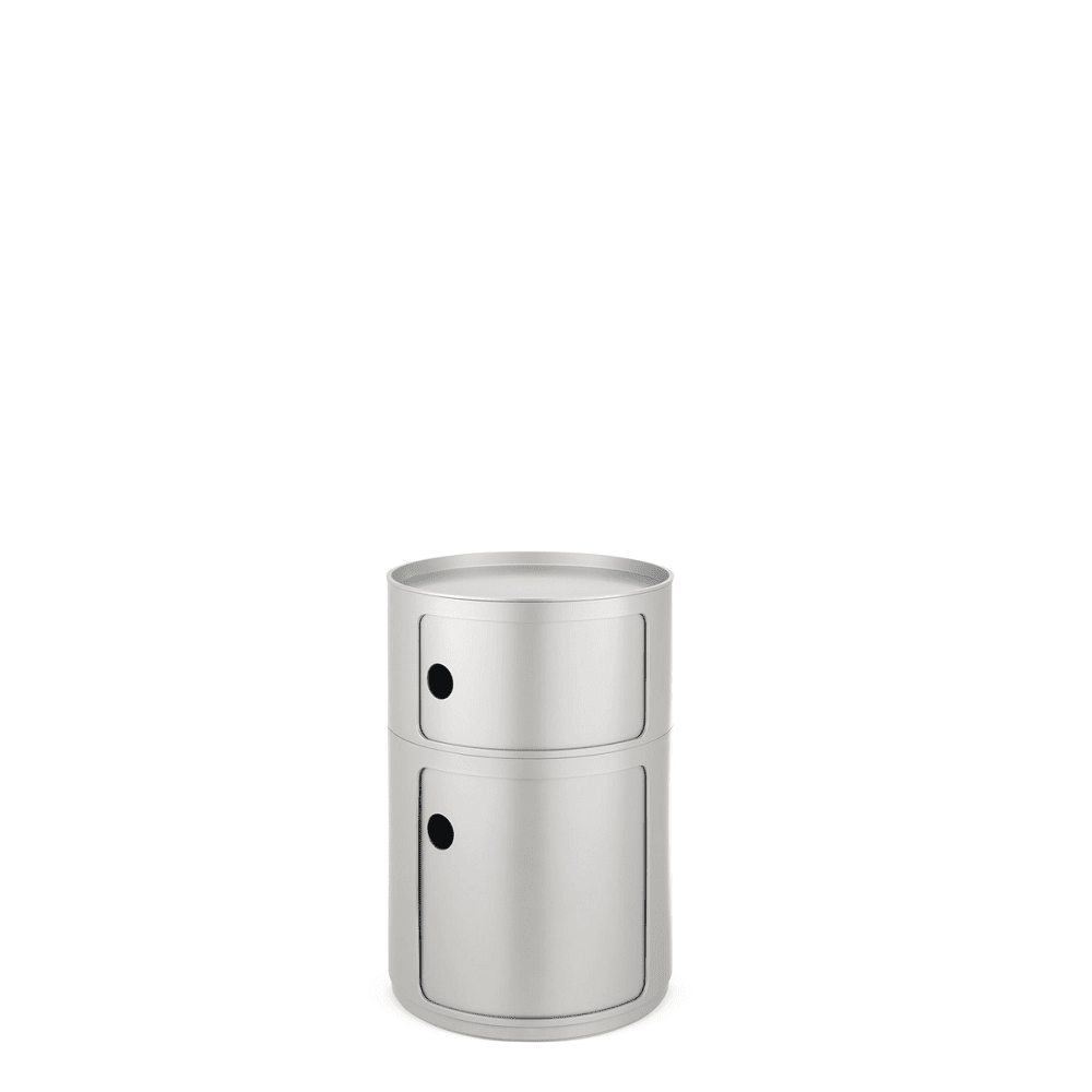 Componibili Classic Big Accessories Kartell Silver 2 Stack