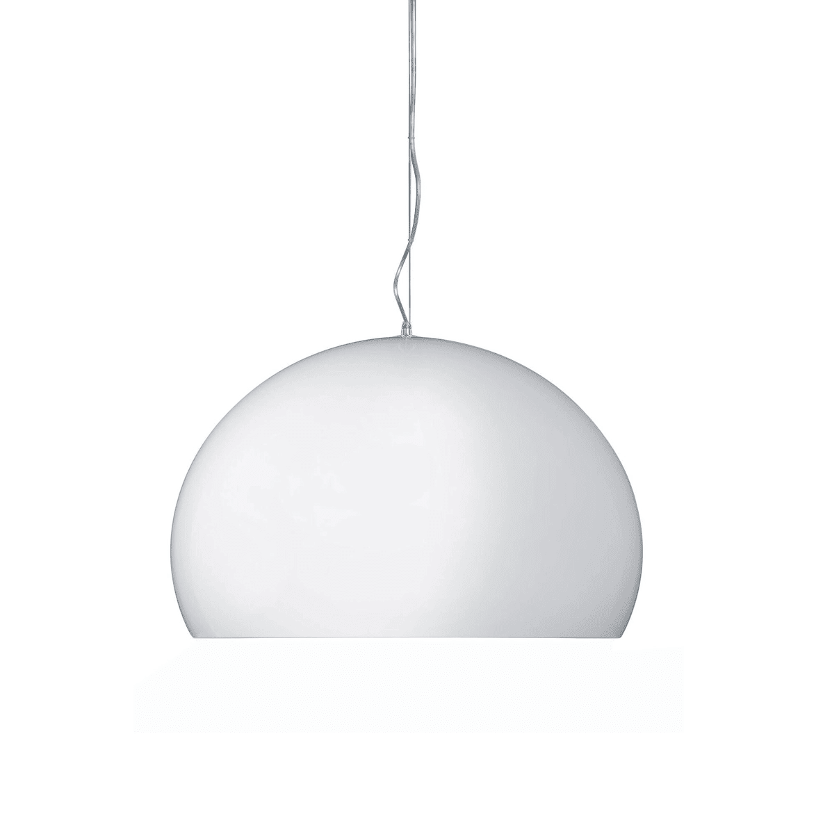 Fly Suspension Lamp hanging lamps Kartell Large - Glossy White
