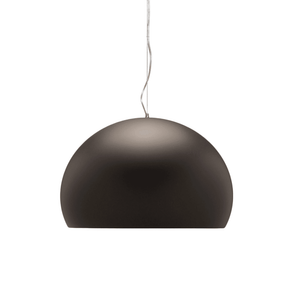 Fly Suspension Lamp hanging lamps Kartell Large - solid matte brown 