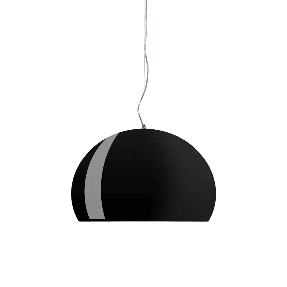 Fly Suspension Lamp hanging lamps Kartell Medium - Glossy Black