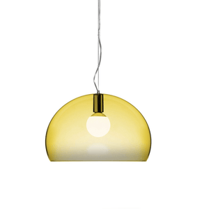 Fly Suspension Lamp hanging lamps Kartell Medium - Transparent Yellow 