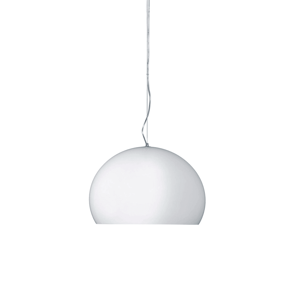Fly Suspension Lamp hanging lamps Kartell Small - Glossy White