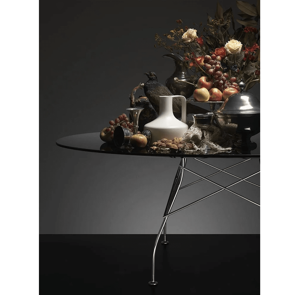 Glossy Oval Table Outdoors Kartell