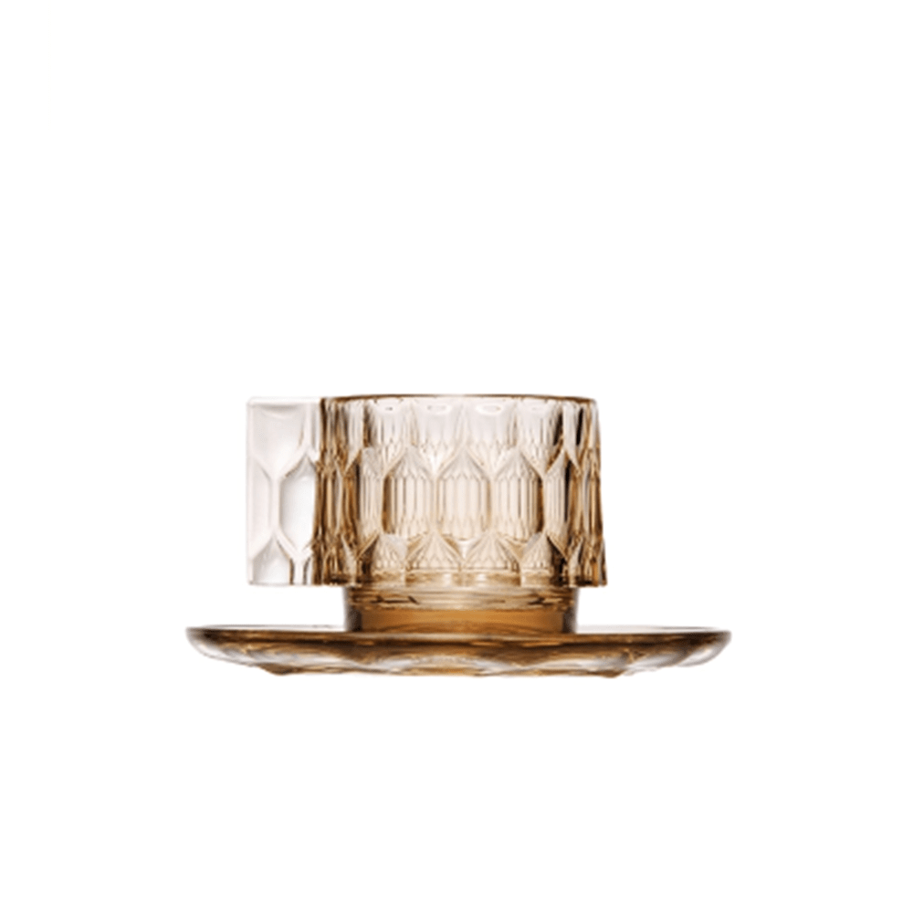 Jellies Espresso Cup & Saucer - Set of 4 Kartell Green