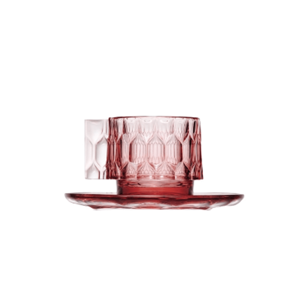 Jellies Espresso Cup & Saucer - Set of 4 Kartell Pink