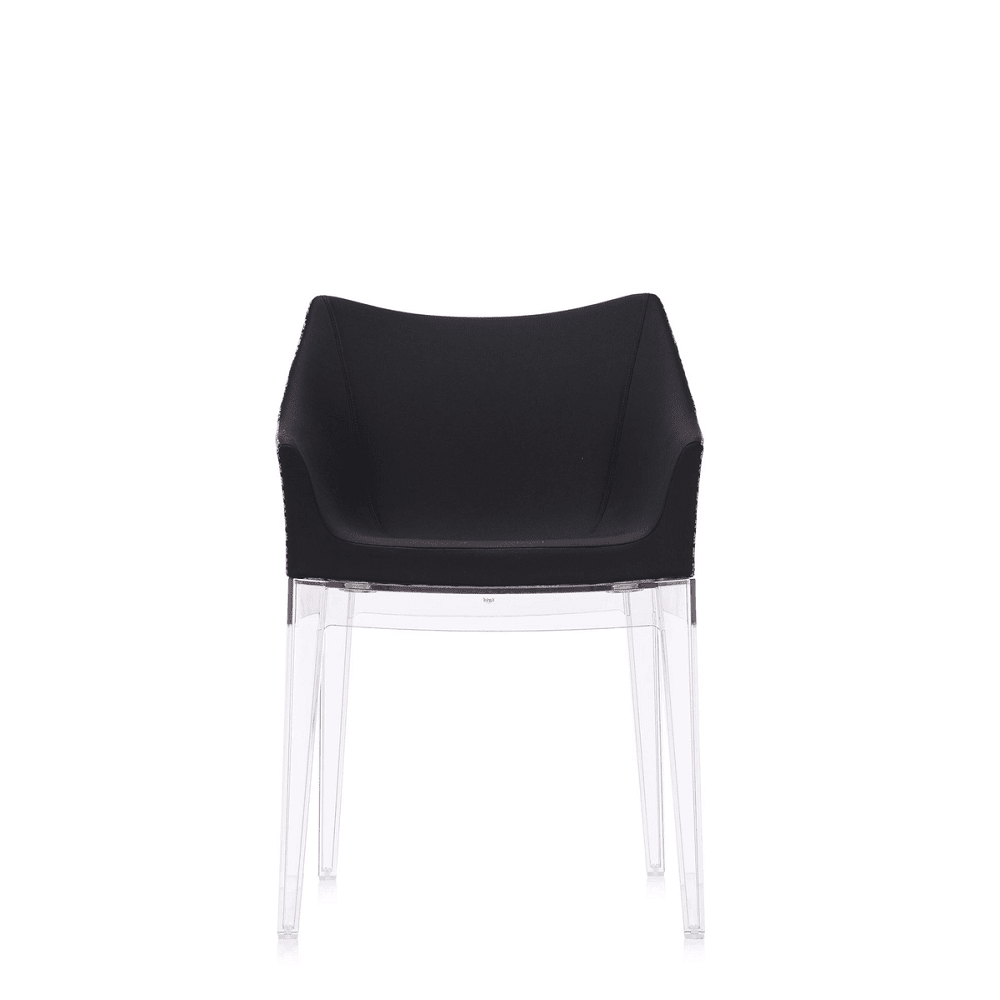 Kartell Madame Chair Chair Kartell Transparent Base - Beige Fabric