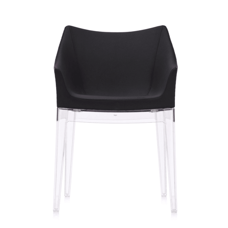 Kartell Madame Chair Chair Kartell Transparent Base - Grey Fabric