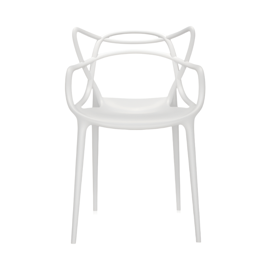 Masters Chair (2 Chairs) Side/Dining Kartell White