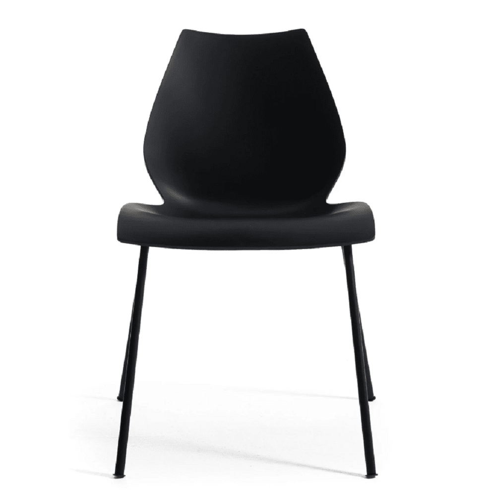 Maui Side Chair Set of 2 Side/Dining Kartell Black Anthracite