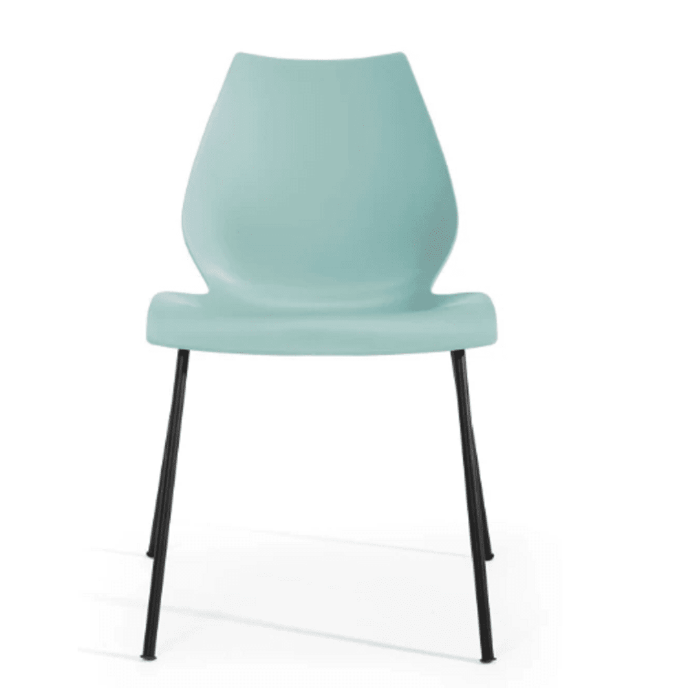 Maui Side Chair Set of 2 Side/Dining Kartell Black Pale Blue