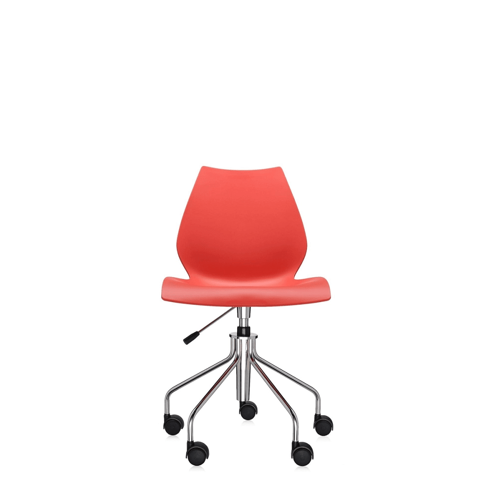 Maui Swivel Task Chair task chair Kartell No Arm Purple Red