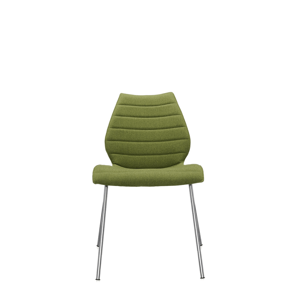 Maui Soft (Set of 2) Side/Dining Kartell Chrome Acid Green Trevira