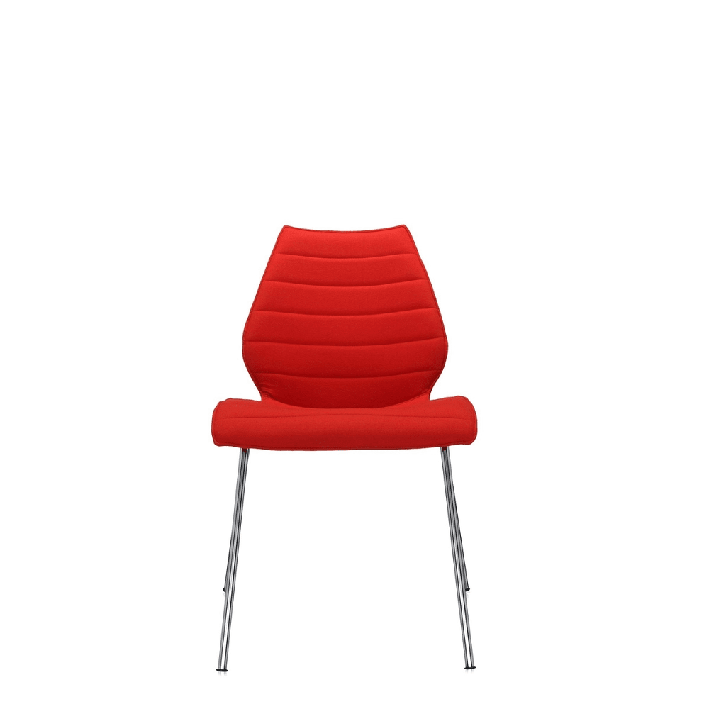 Maui Soft (Set of 2) Side/Dining Kartell Chrome Red Trevira