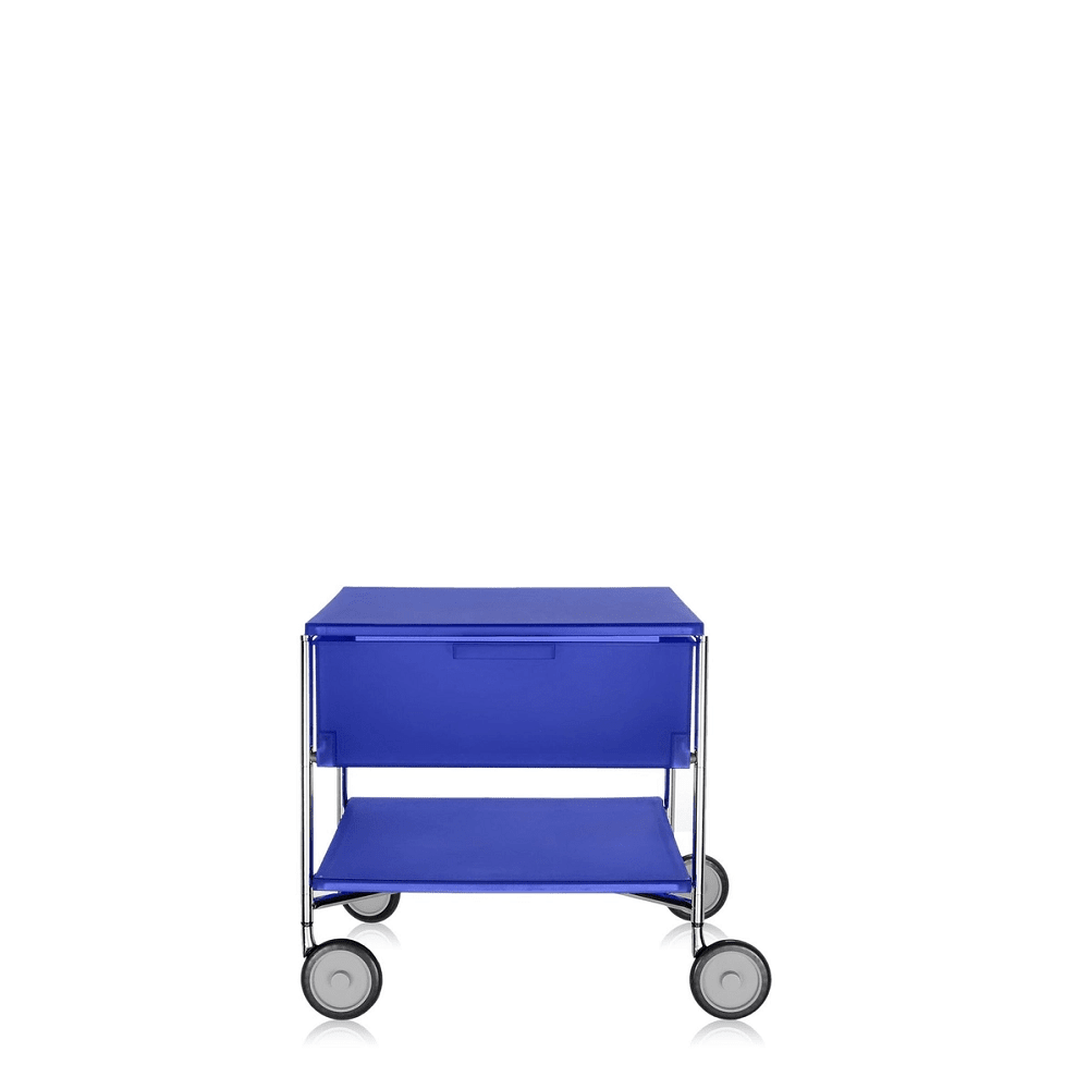 Mobil 1 Drawer With Wheels Shelf Kartell Cobalt Blue