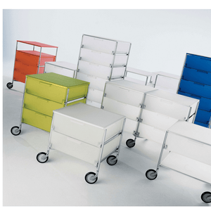 Mobil 2 Drawers With Wheels Shelf Kartell 