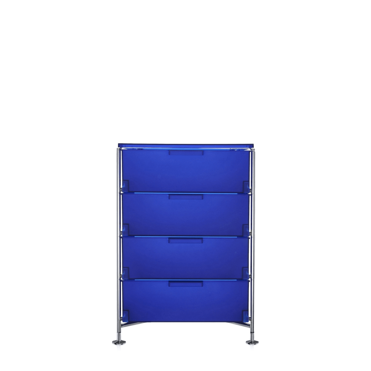 Mobil 4 Drawers With Feet Shelf Kartell Cobalt Blue