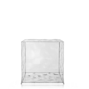 Optic Cube side/end table Kartell Transparent Crystal No Door 