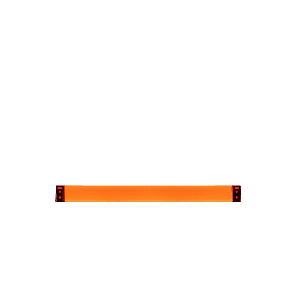 Rail Towel Rack Coat Hooks Kartell Medium - 17.7" Transparent Tangerine Orange