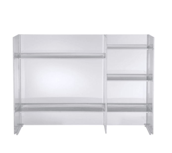 Sound-Rack Cabinet storage Kartell Transparent Crystal
