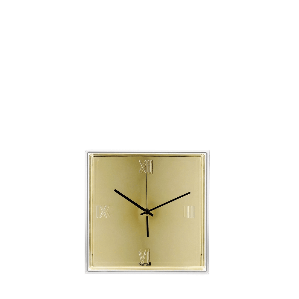 Tic and Tac Wall Clock Clocks Kartell Metallic Chrome