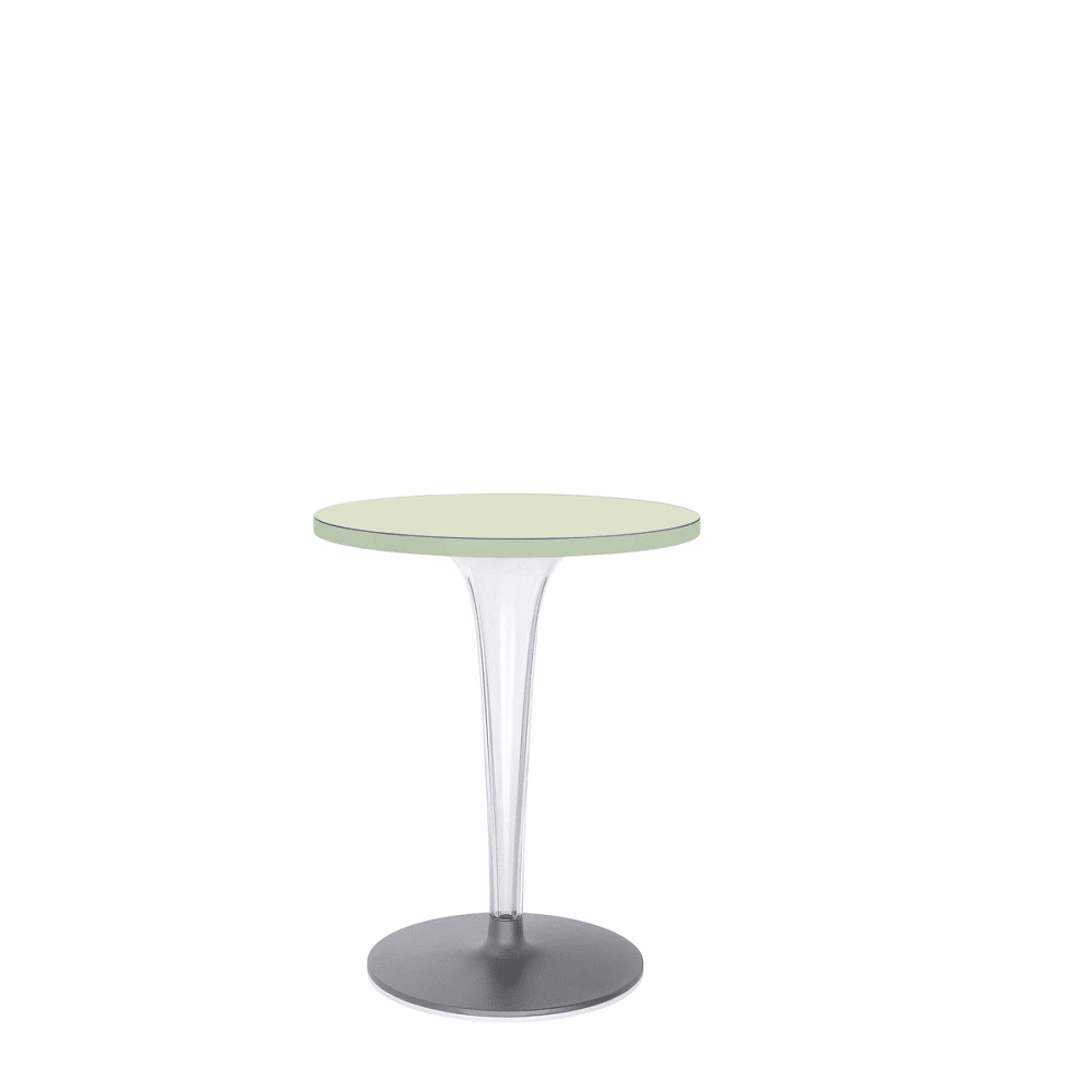 Toptop Outdoor Tables Kartell 23.62" / Round Base / Green Round Top