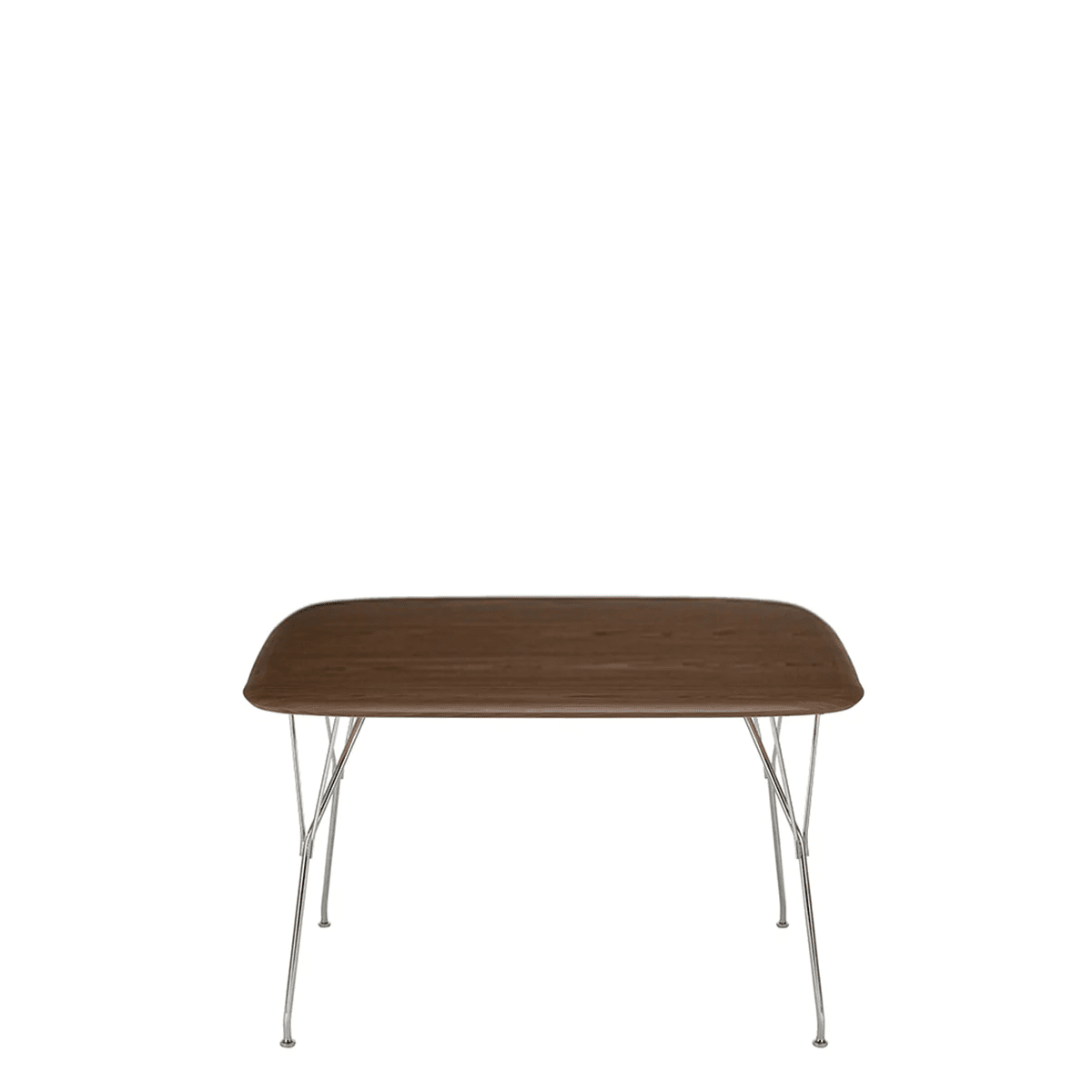 Viscount Of Wood (160x90cm) Stools Kartell Walnut/Chrome