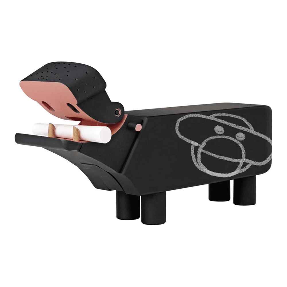 Blackboard Hippo Figurine Wooden Animals Kay Bojesen
