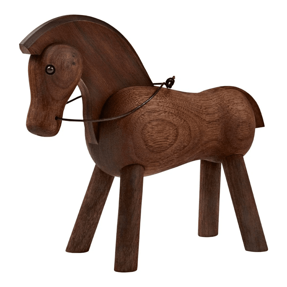 Horse Figurine Wooden Animals Kay Bojesen Walnut